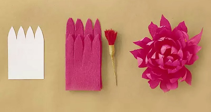 Объемные цветы из бумаги своими руками: 65 идей + шаблоны